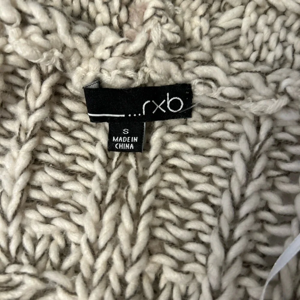 RXB Knitted Gray Cardigan Sweater Long Vest Sz-S.‎ CC16